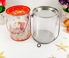 printing PVC tin with handle